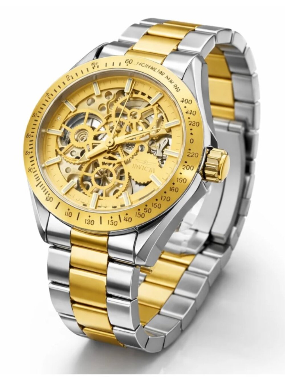 Invicta Objet D Art Automatic Men's Watch - 43mm, Gold,Silver (69600)